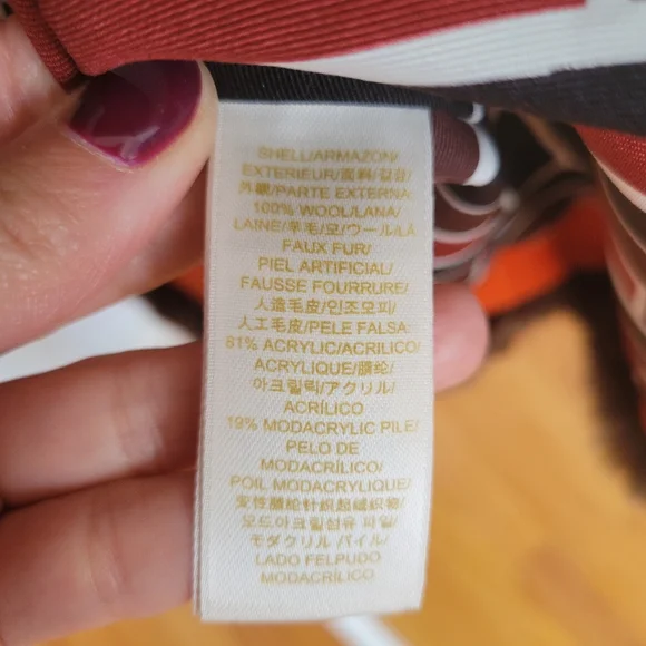 Kate Spade Allie Faux Fur Trimmed Duffel Coat - Picture 14 of 15